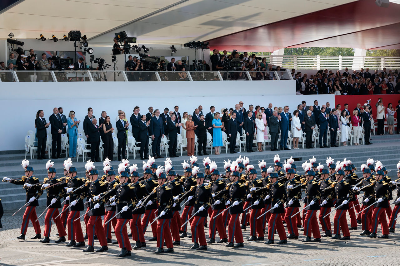 NATO Secretary General Mark Rutte attends the Bastille Day parade in Paris, France