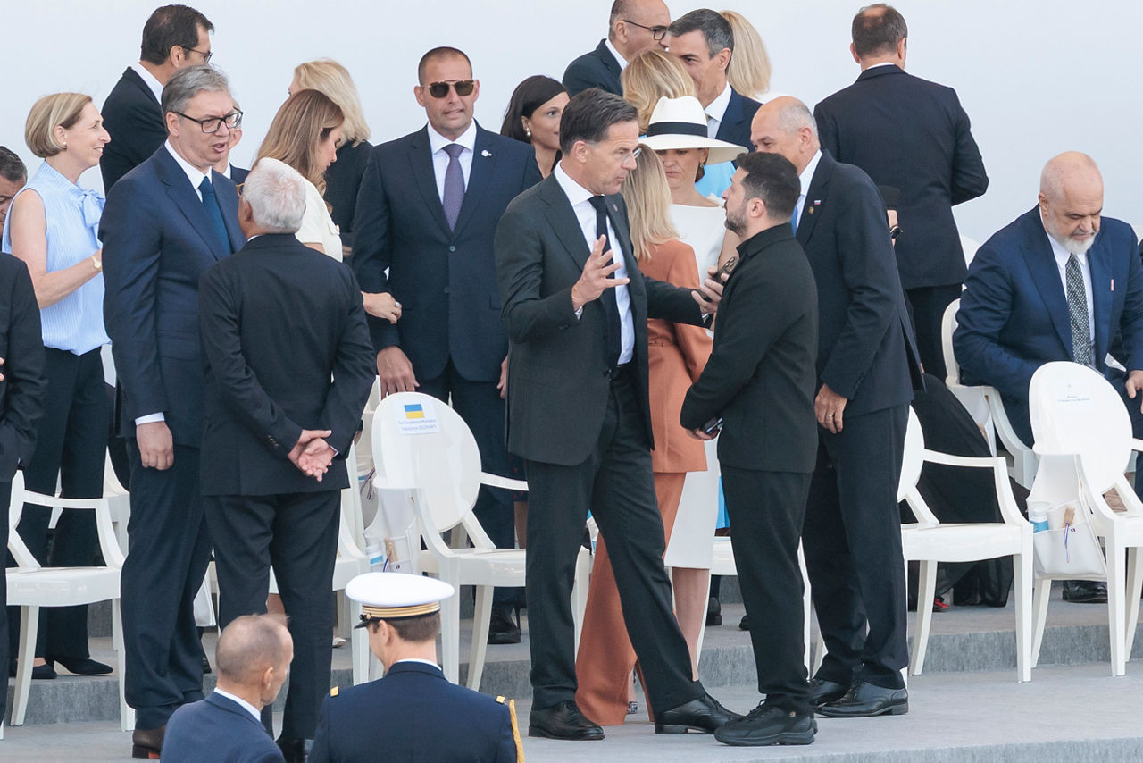 NATO Secretary General Mark Rutte with the President of Ukraine Volodymyr Zelenskyy