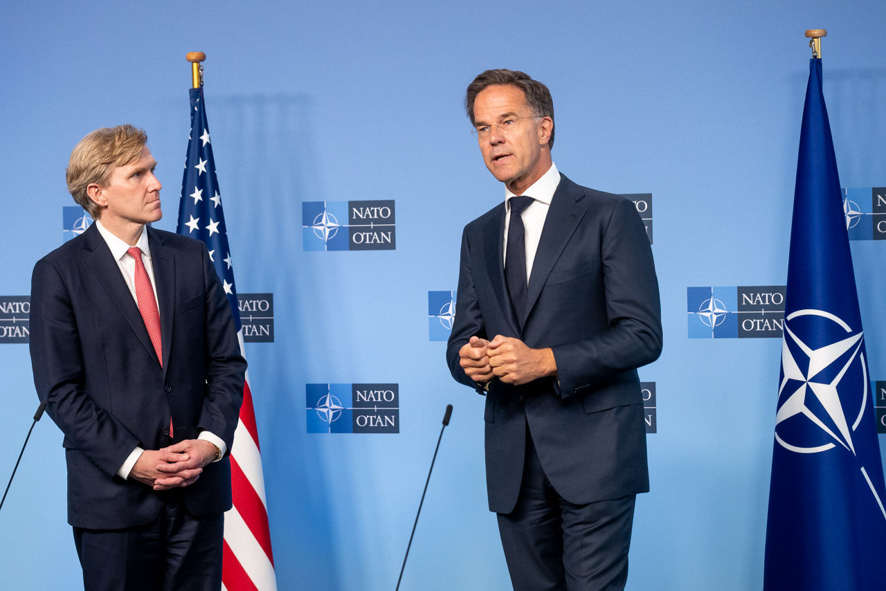 Press statements by NATO Secretary General Mark Rutte and the US Under Secretary of War for Policy Elbridge A. Colby