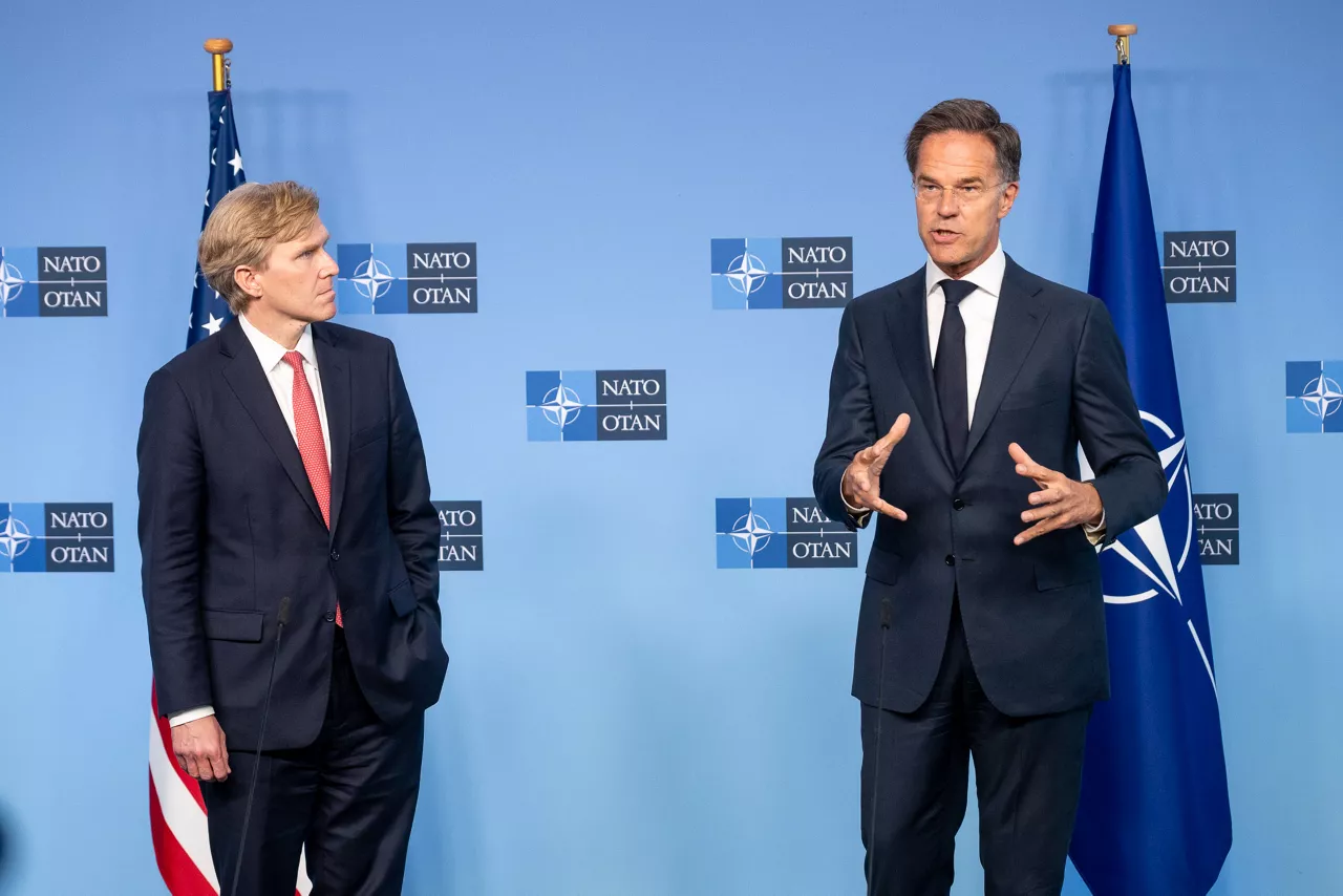 Press statements by NATO Secretary General Mark Rutte and the US Undersecretary of War for Policy Elbridge A. Colby