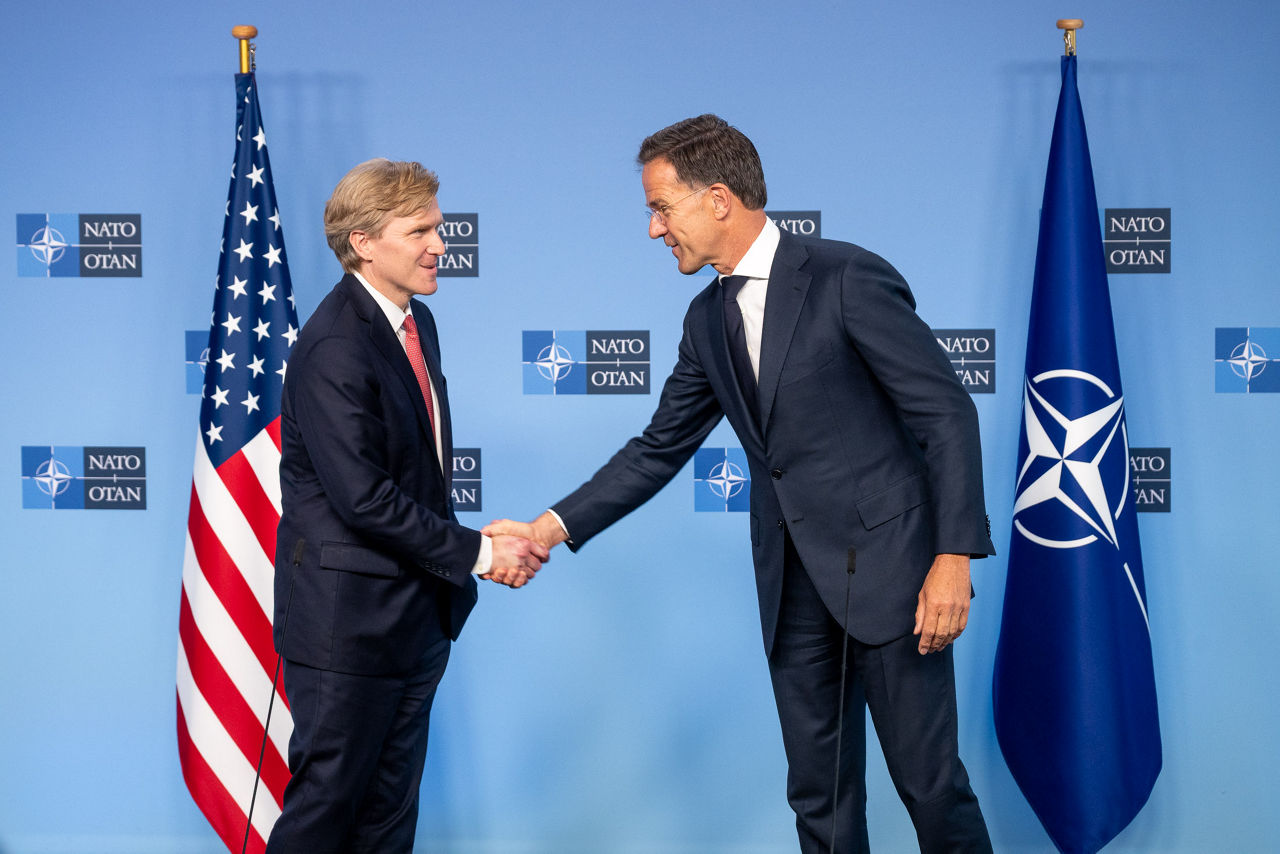 Press statements by NATO Secretary General Mark Rutte and the US Under Secretary of War for Policy Elbridge A. Colby