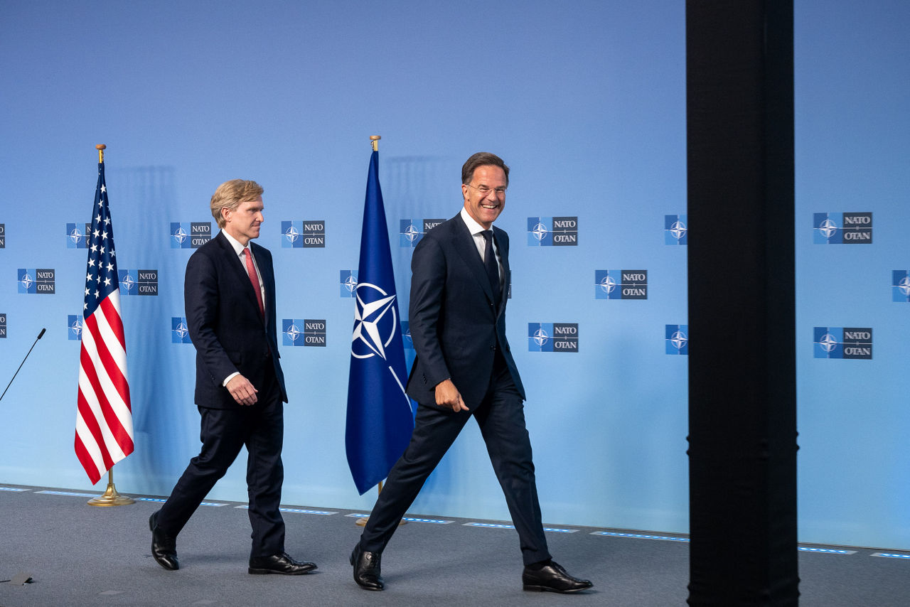 Press statements by NATO Secretary General Mark Rutte and the US Under Secretary of War for Policy Elbridge A. Colby