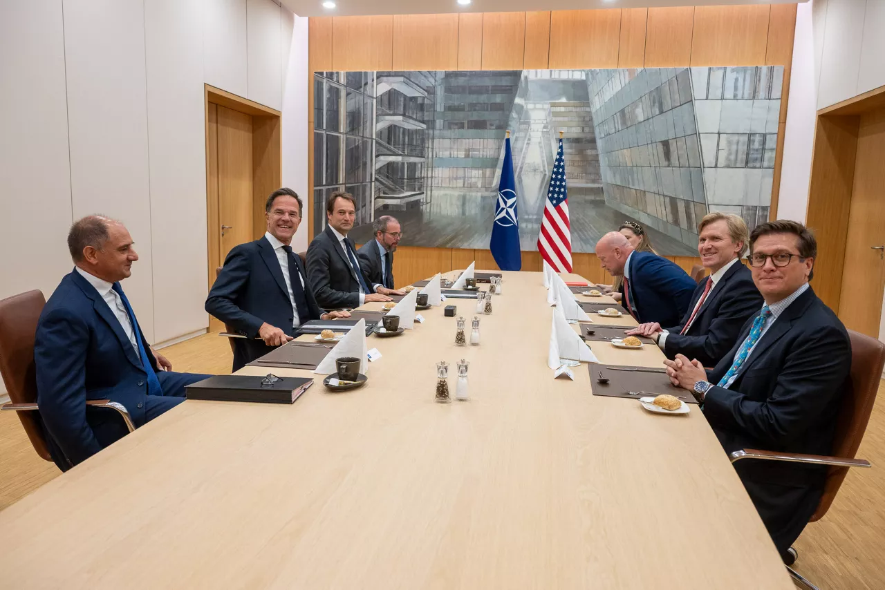 Bilateral meeting between NATO Secretary General Mark Rutte and the US Undersecretary of War for Policy Elbridge A. Colby