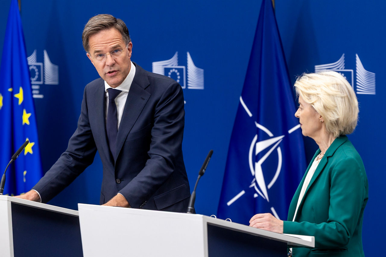 NATO Secretary General Mark Rutte meets the President of the European Commission Ursula von der Leyen 