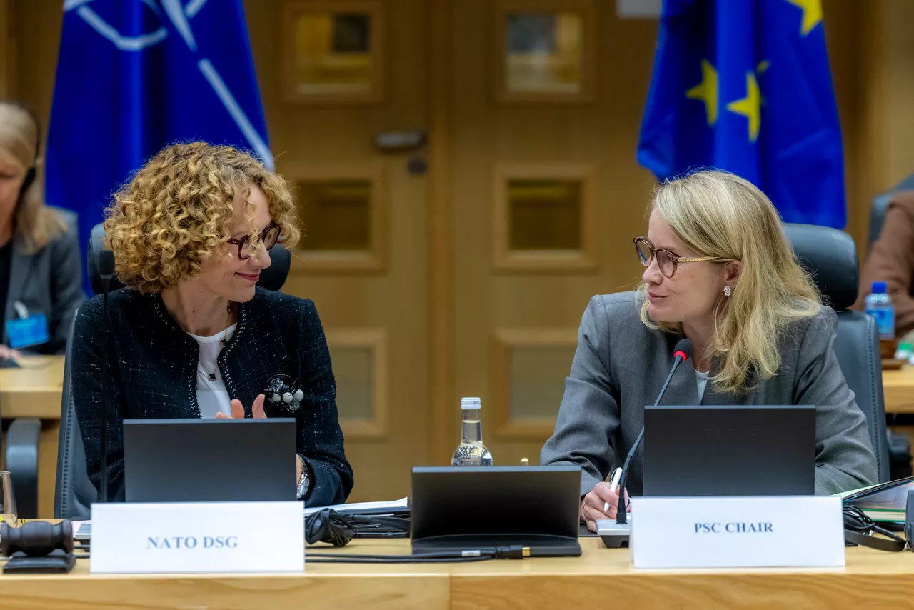 NATO Deputy Secretary General Radmila Shekerinska and Chair of the EEAS Political and Security Committee Lene Mandel Vensild