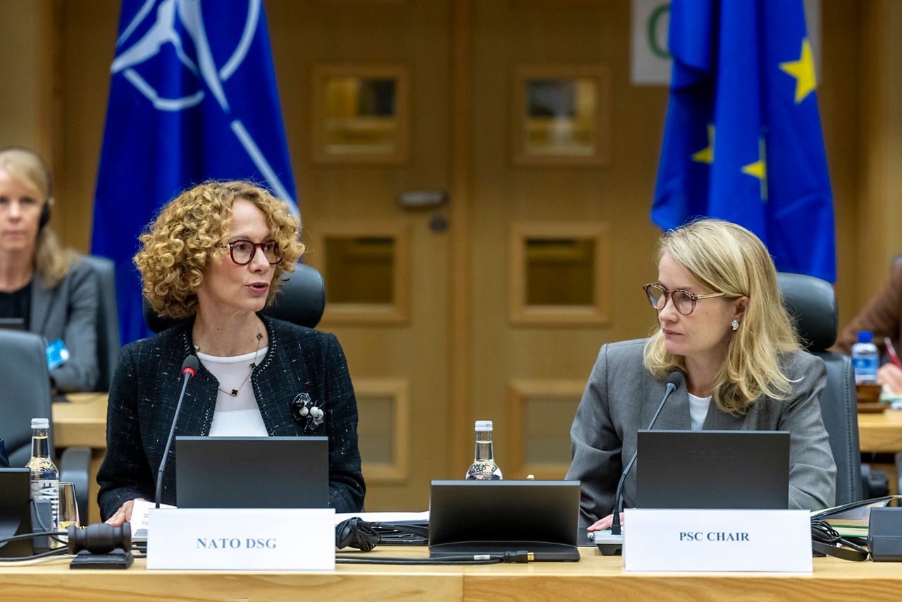 NATO Deputy Secretary General attends a meeting of the EEAS Political and Security Committee
