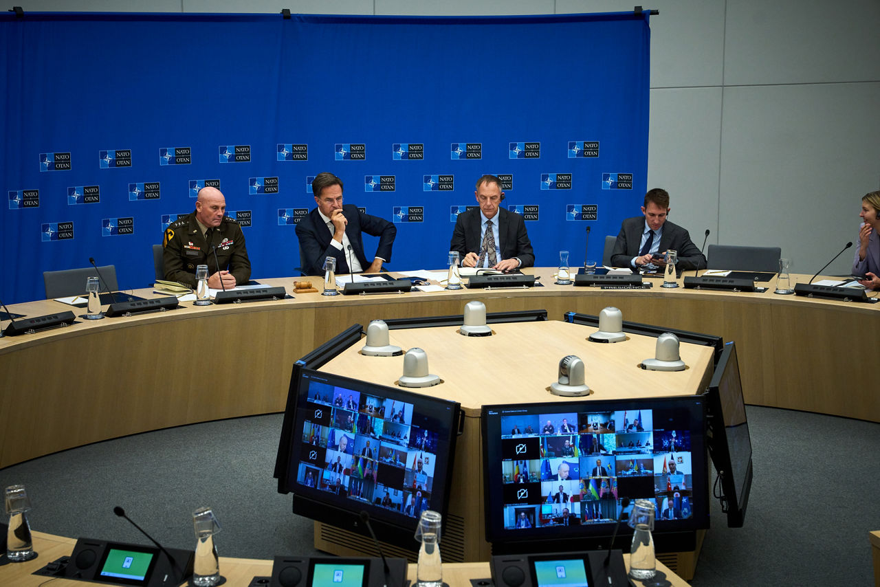 NATO Secretary General Mark Rutte attends a Ukraine Defence Contact Group meeting
