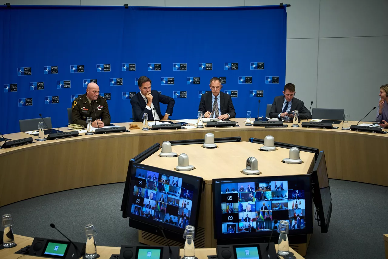 NATO Secretary General Mark Rutte attends a Ukraine Defence Contact Group meeting
