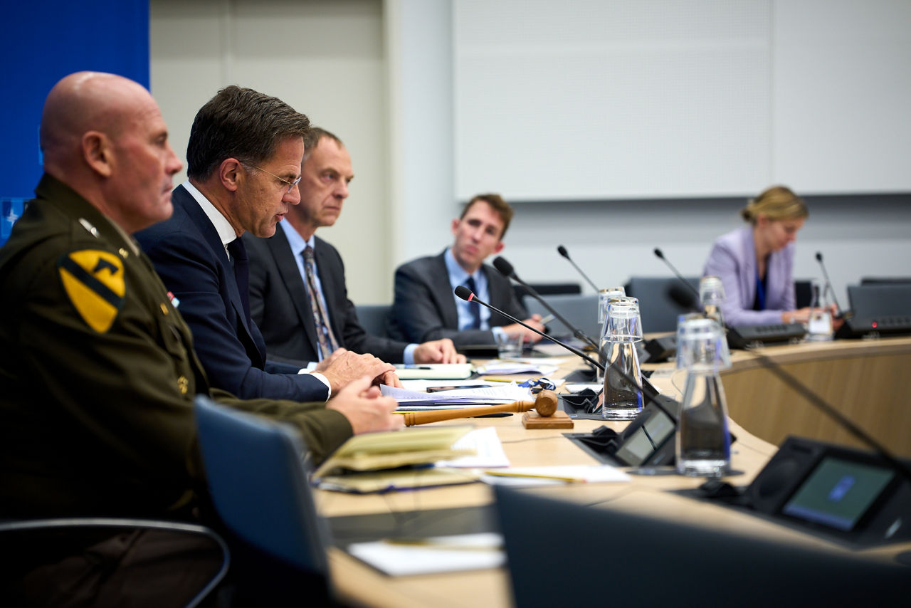 NATO Secretary General Mark Rutte attends a Ukraine Defence Contact Group meeting
