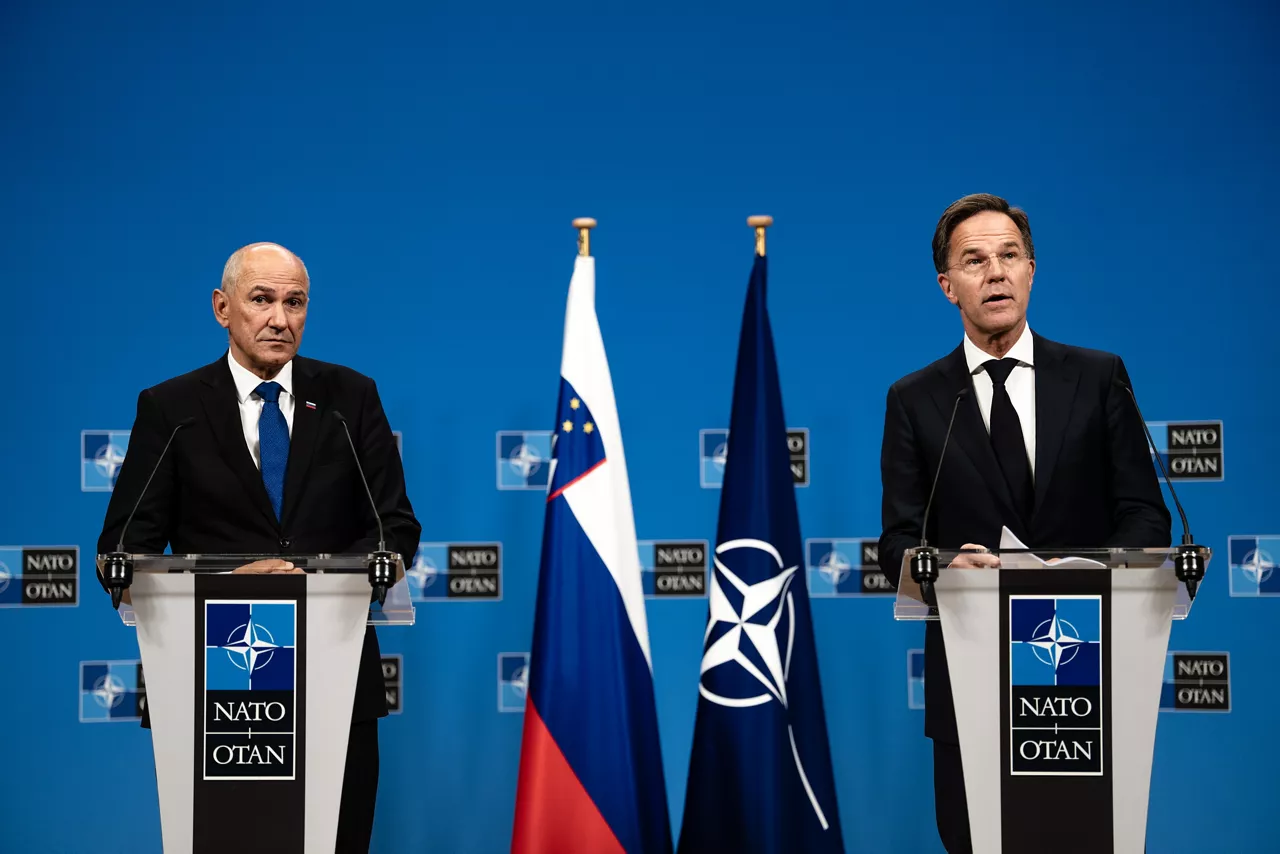 Joint press conference with NATO Secretary General Mark Rutte and the Prime Minister of Slovenia Janez Janša