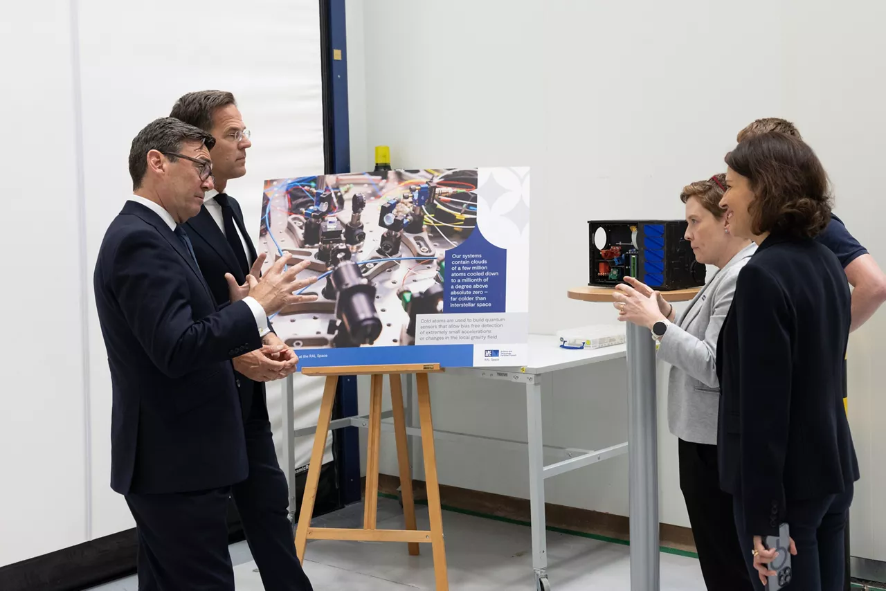 NATO Secretary General Mark Rutte and Prime Minister of the United Kingdom Andy Burnham visit RAL Space