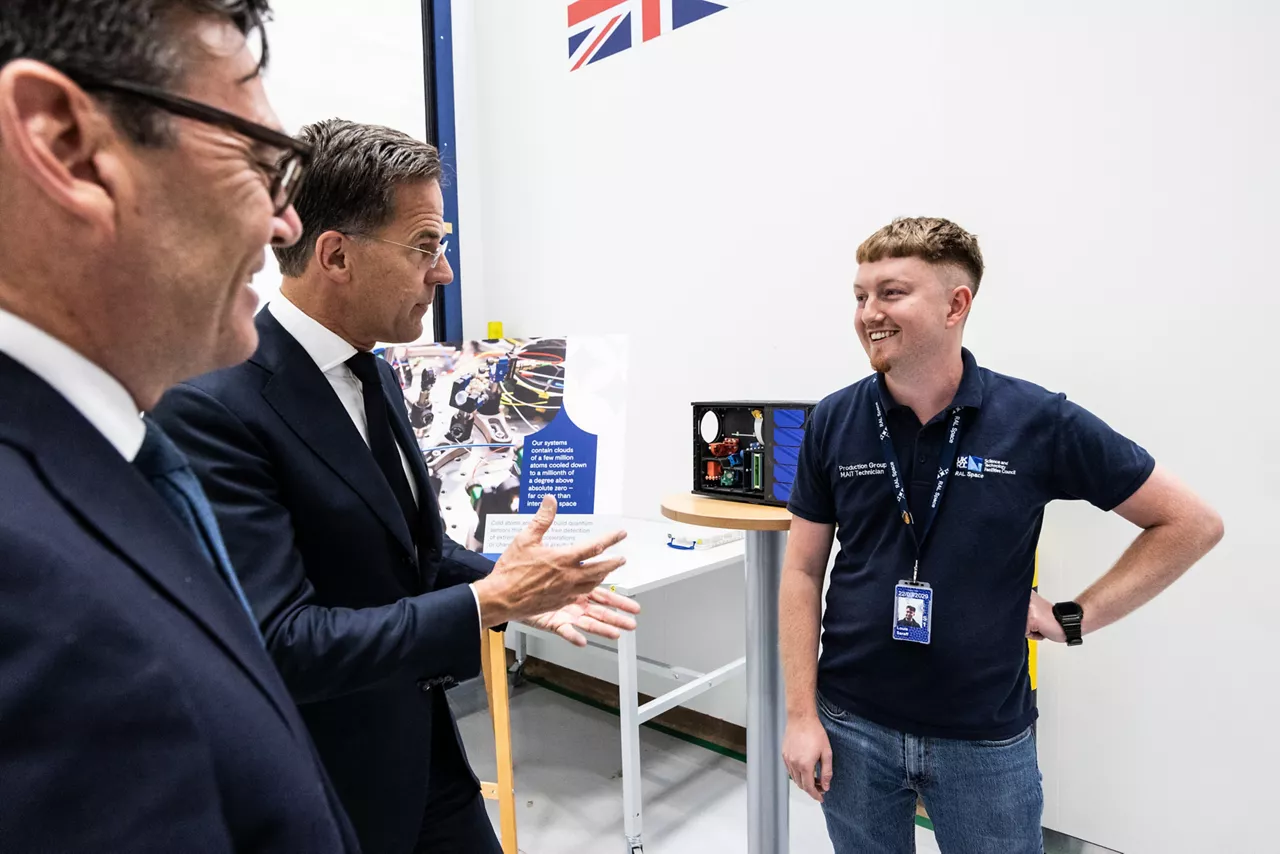 NATO Secretary General Mark Rutte and Prime Minister of the United Kingdom Andy Burnham visit RAL Space
