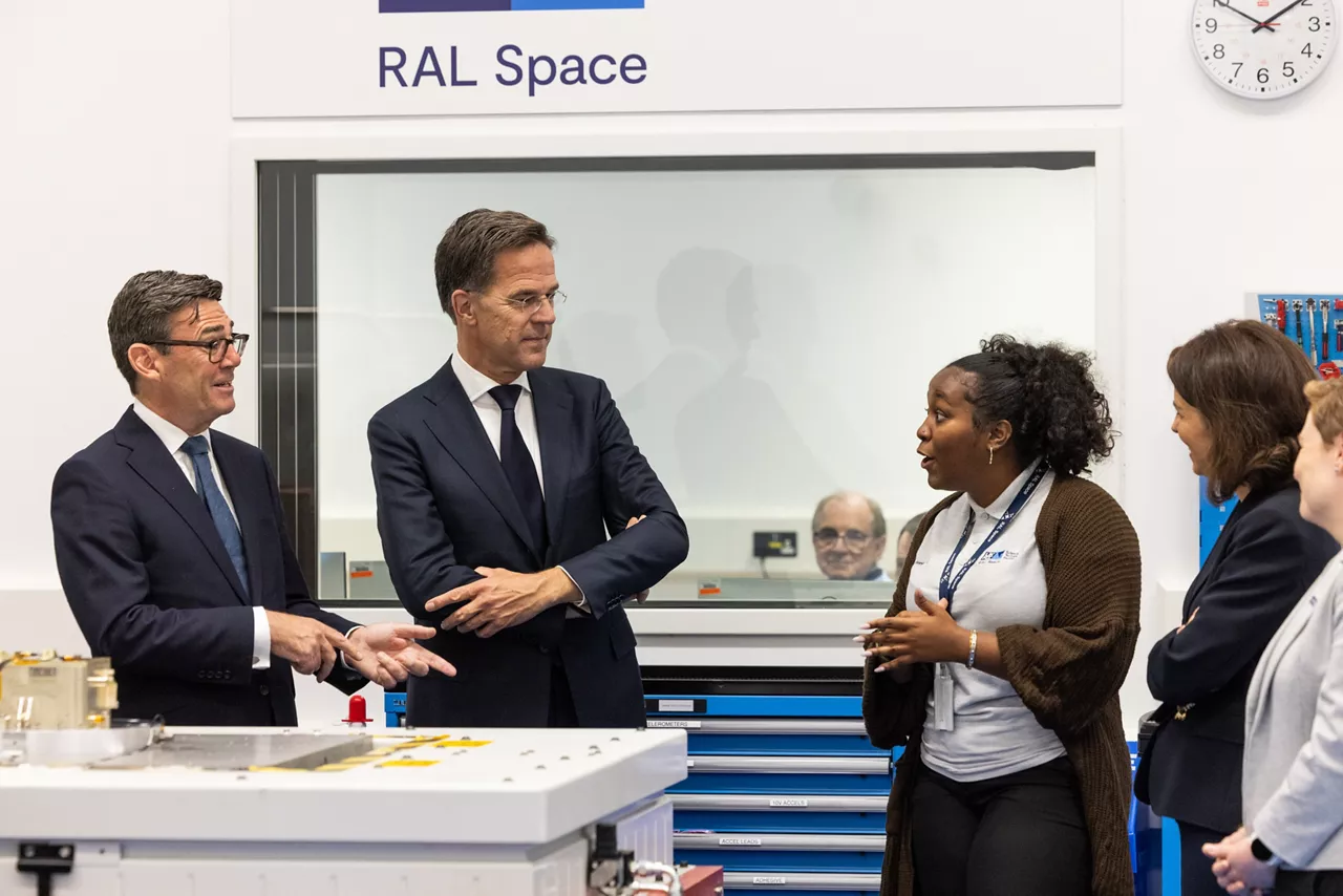 NATO Secretary General Mark Rutte and Prime Minister of the United Kingdom Andy Burnham visit RAL Space