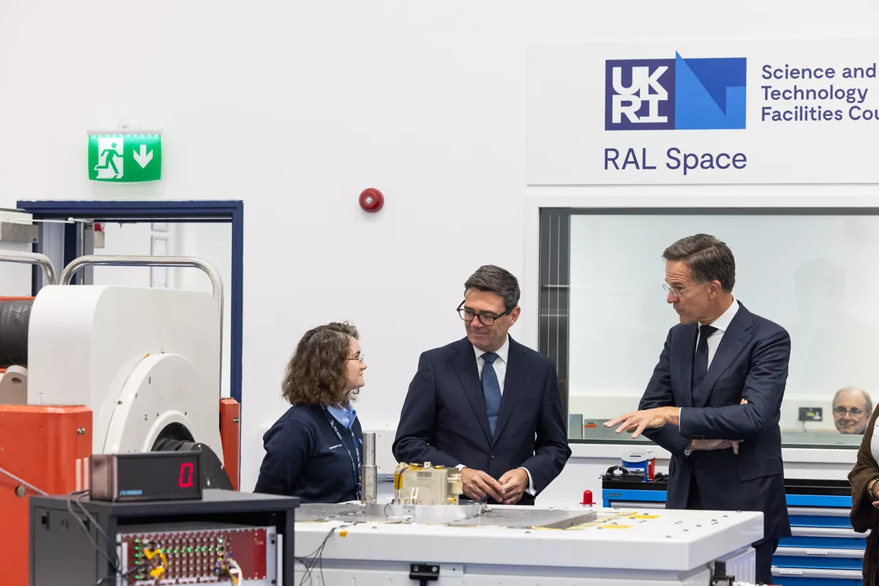 NATO Secretary General Mark Rutte and Prime Minister of the United Kingdom Andy Burnham visit RAL Space