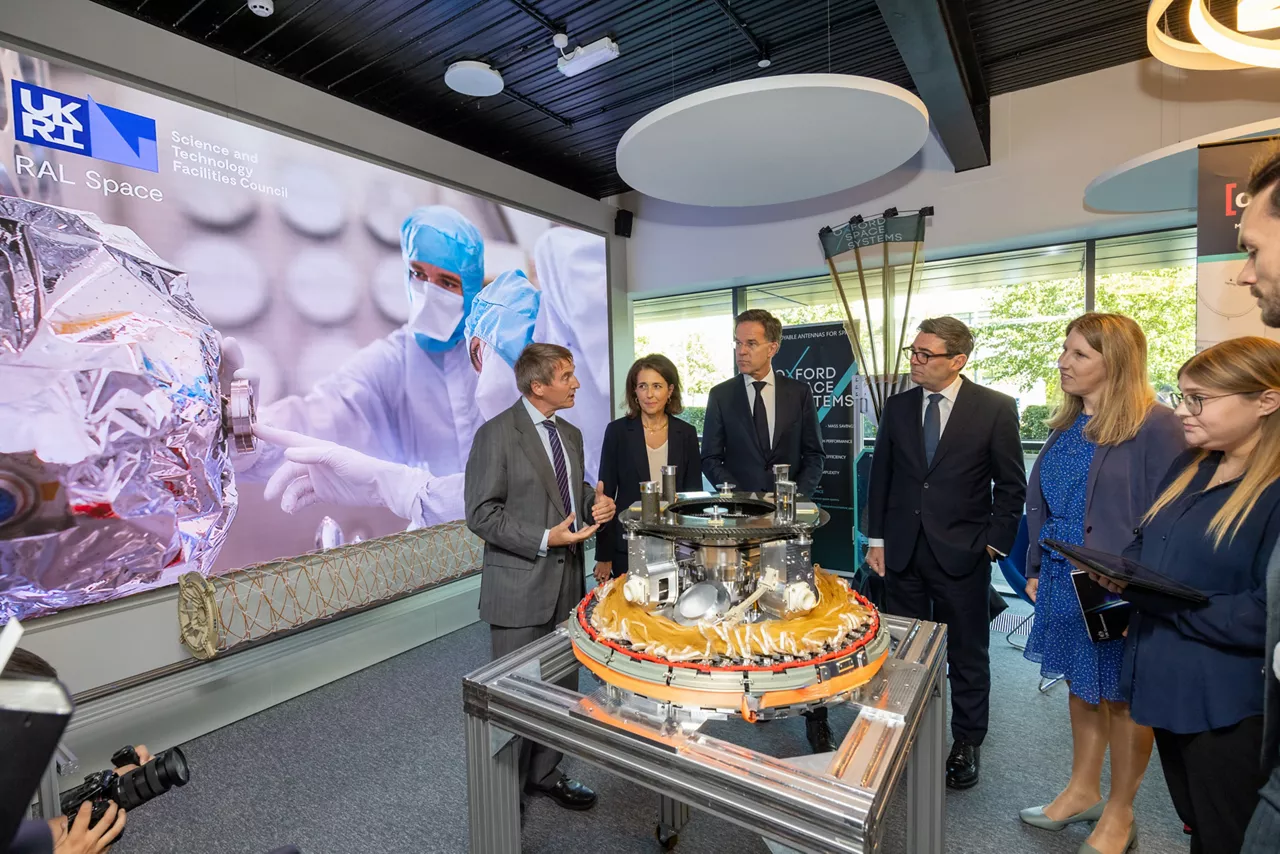 NATO Secretary General Mark Rutte and Prime Minister of the United Kingdom Andy Burnham visit RAL Space