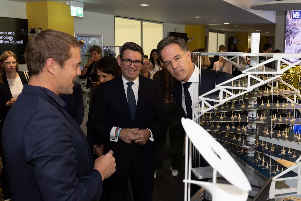 NATO Secretary General Mark Rutte and Prime Minister of the United Kingdom Andy Burnham visit RAL Space