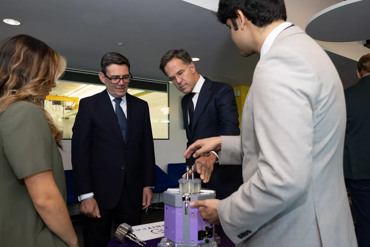 NATO Secretary General Mark Rutte and Prime Minister of the United Kingdom Andy Burnham visit RAL Space