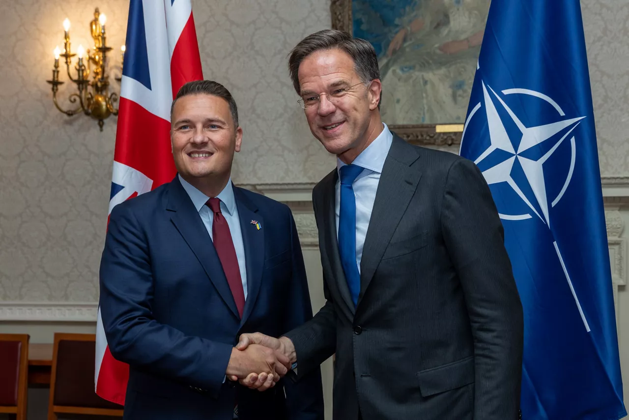 NATO Secretary General Mark Rutte meets with Secretary of State for Defence, Wes Streeting
