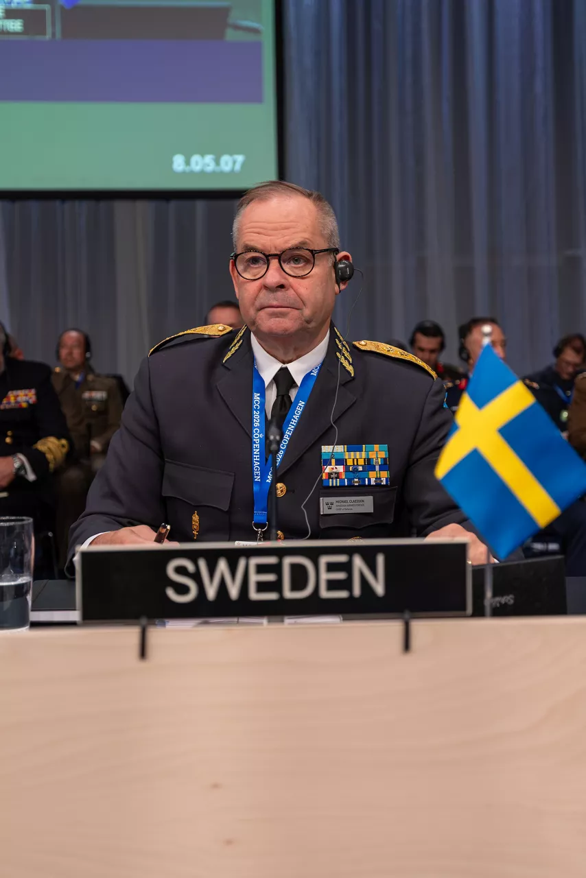 The Chief of Defence of Sweden, General Michael Claesson.