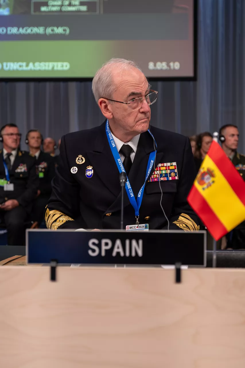 The Chief of Defence of Spain, Admiral Teodoro López Calderón.
