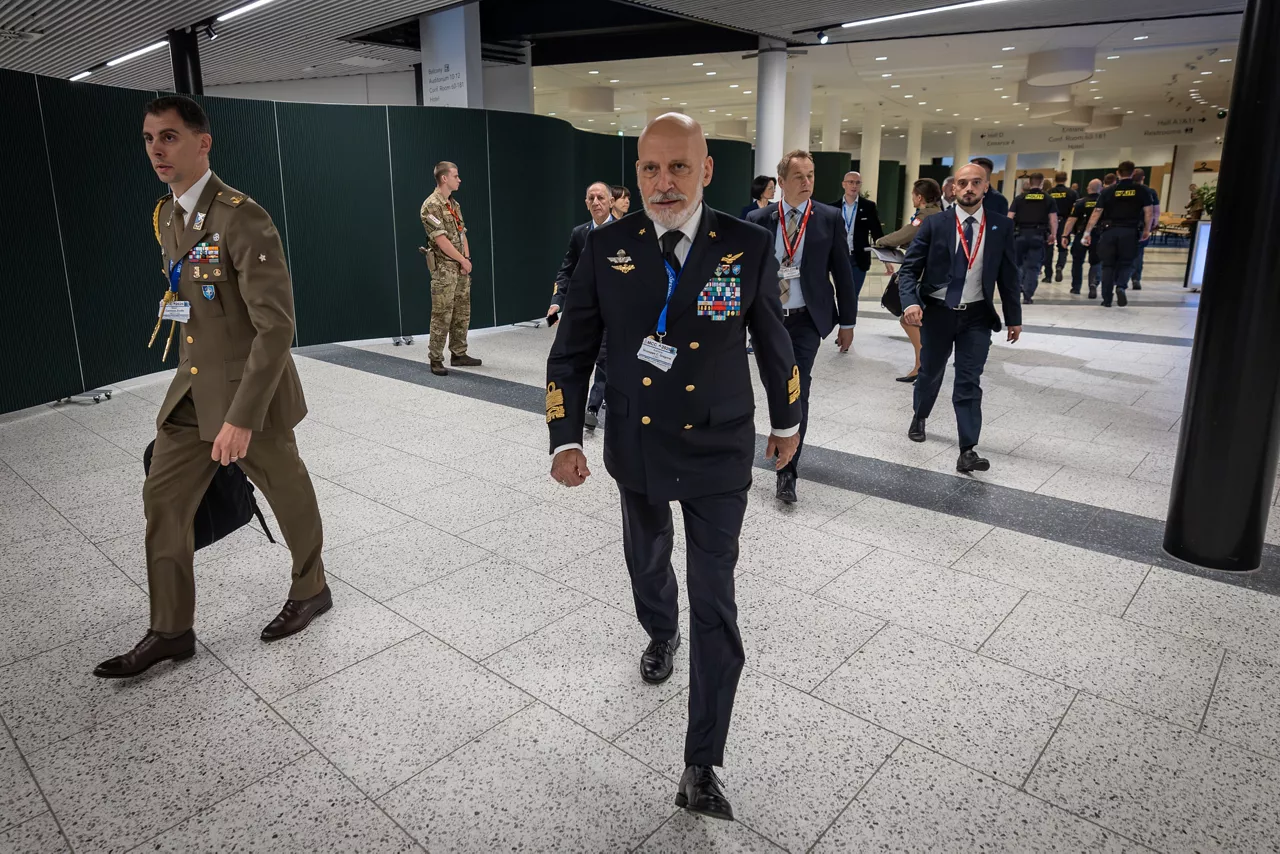 The Chair of the NATO Military Committee (CMC), Admiral Giuseppe Cavo Dragone.