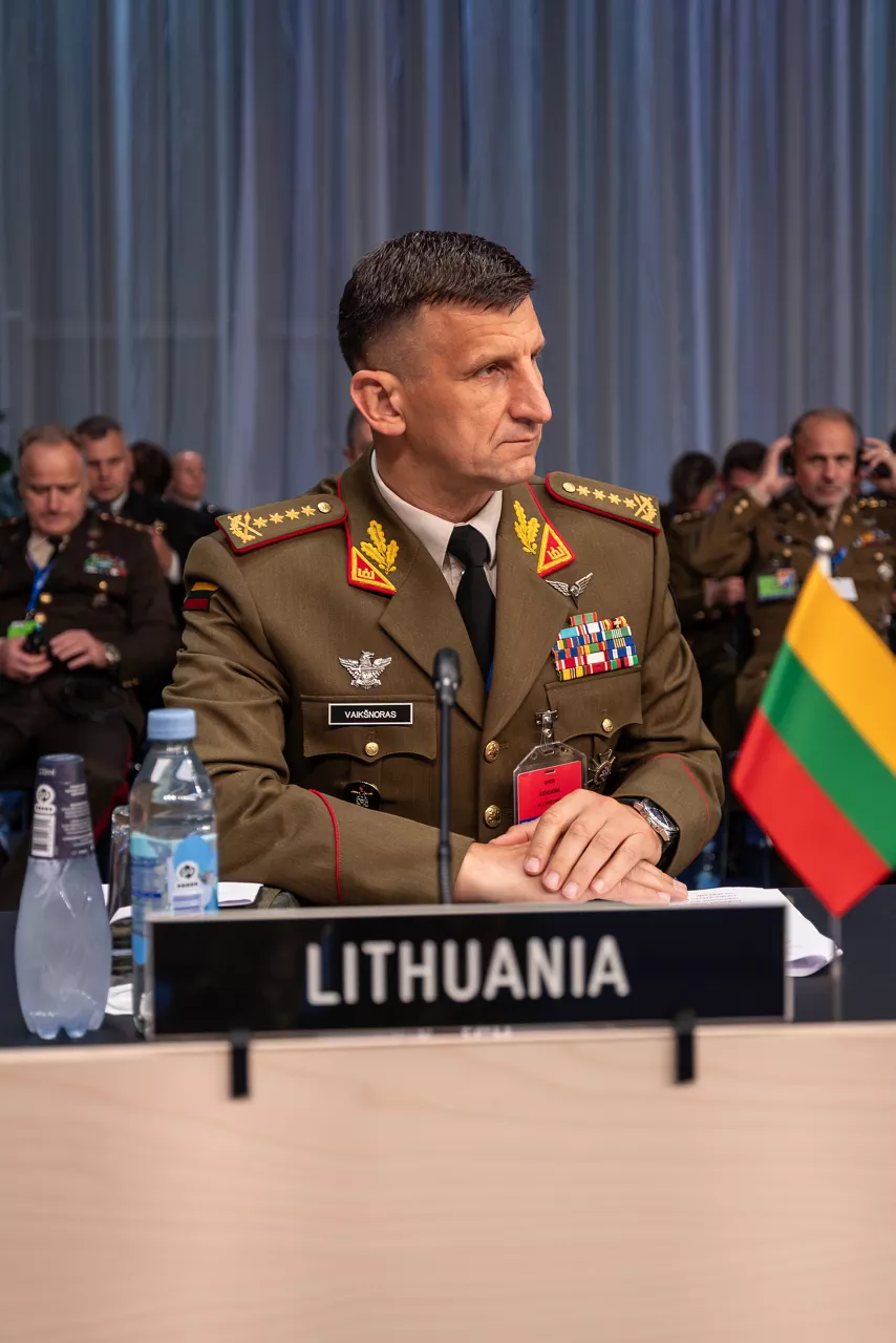 The Chief of Defence of Lithuania, General Raimundas Vaikšnoras.