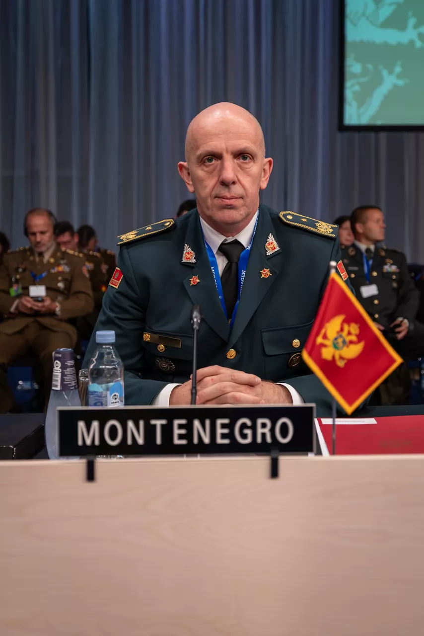 The Chief of Defence of Montenegro, Brigadier General Miodrag Vuksanović..