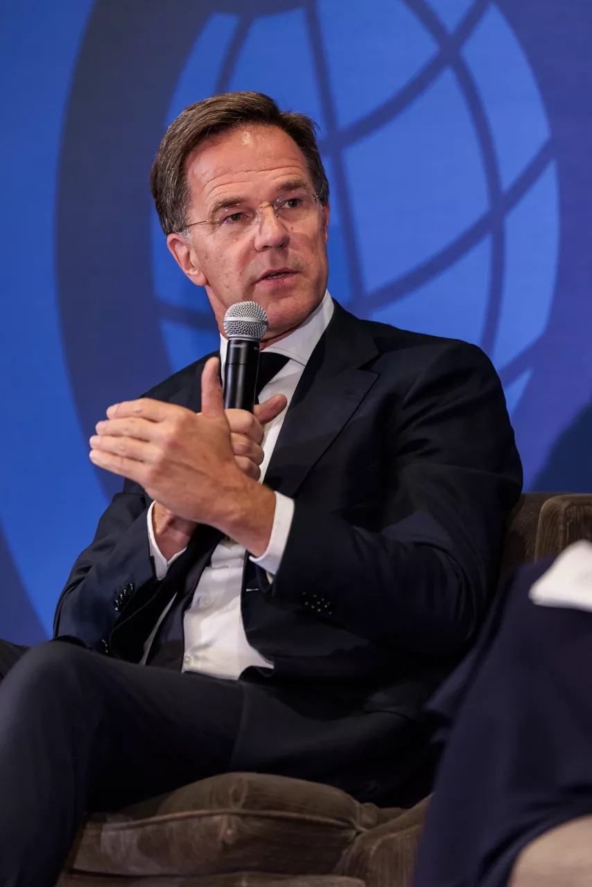 NATO Secretary General Mark Rutte participates in an event hosted by the Chicago Council on Global Affairs 
