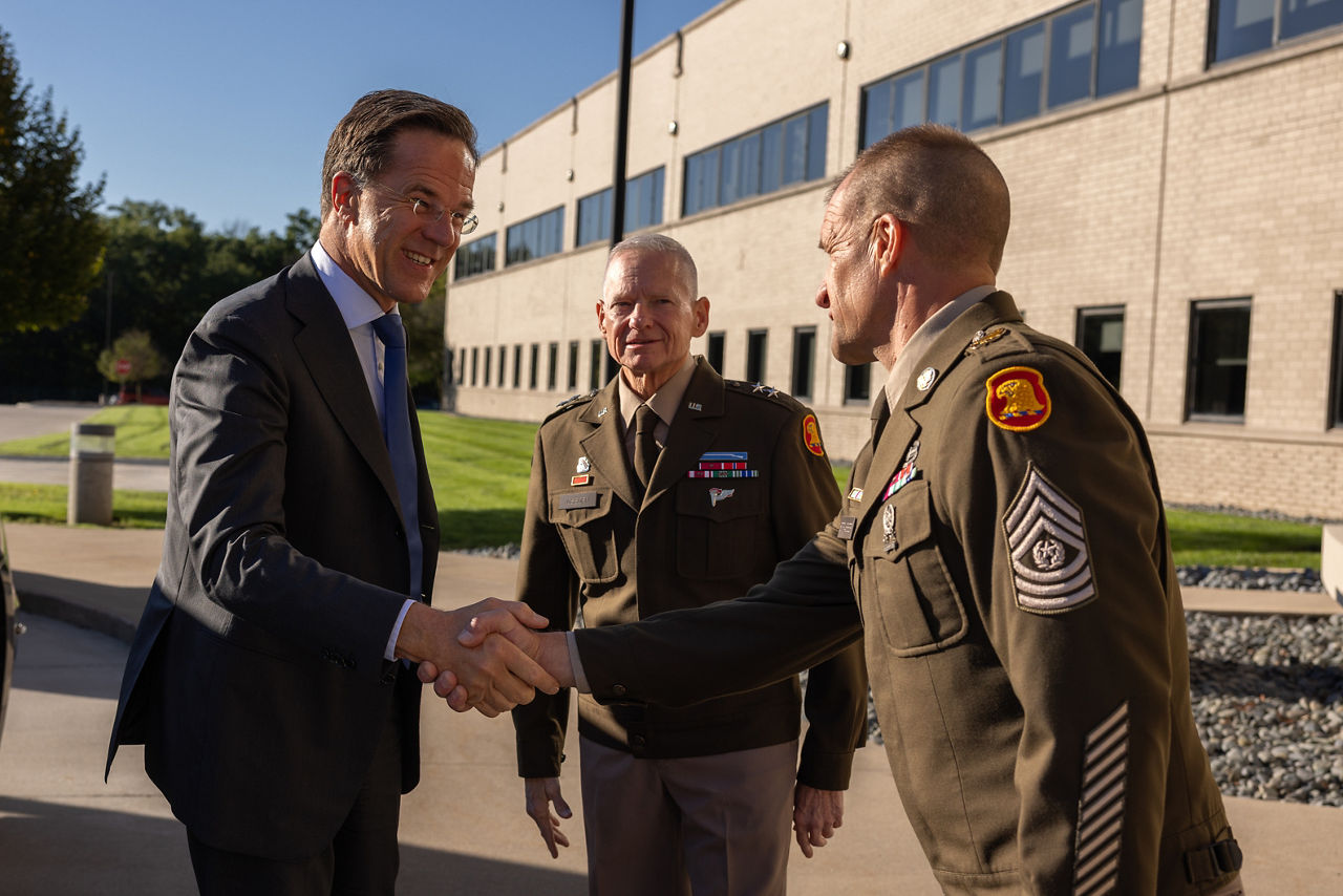 NATO Secretary General Mark Rutte and Permanent Representative of the United States to NATO, Matthew G. Whitaker, visit Iowa National Guard Joint Forces Headquarters