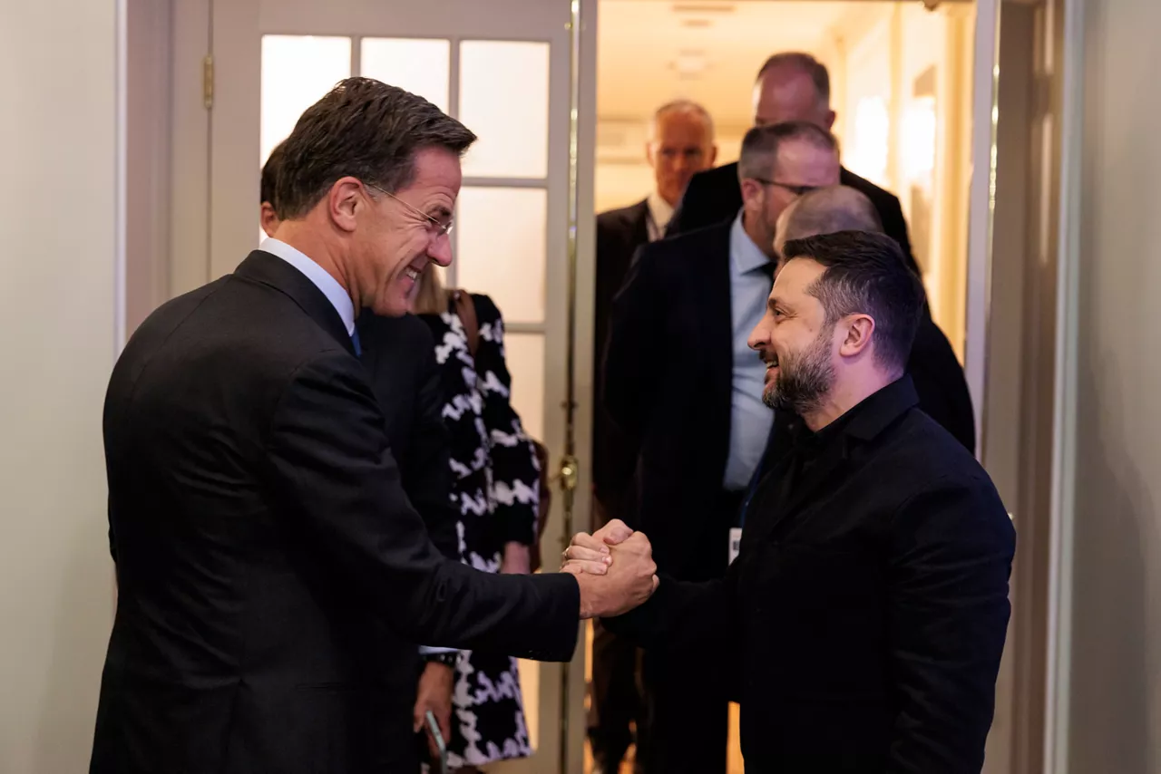 NATO Secretary General Mark Rutte meets with the President of Ukraine, Volodymyr Zelensky