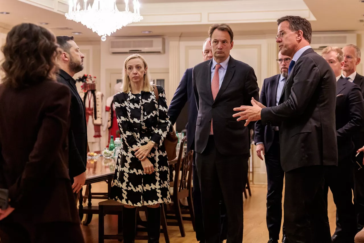 NATO Secretary General Mark Rutte meets with the President of Ukraine, Volodymyr Zelensky