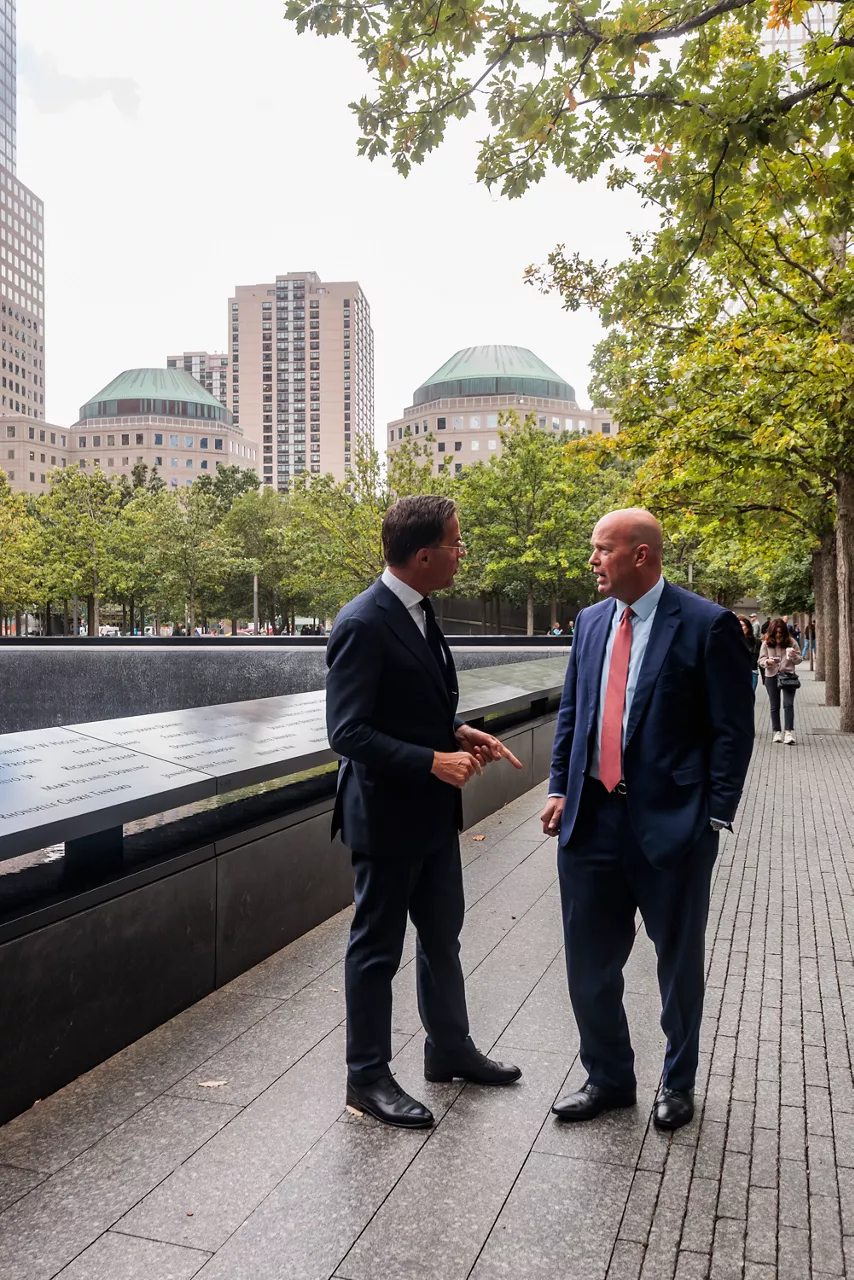 NATO Secretary General Mark Rutte with the Permanent Representative of the United States to NATO, Matthew G. Whitaker