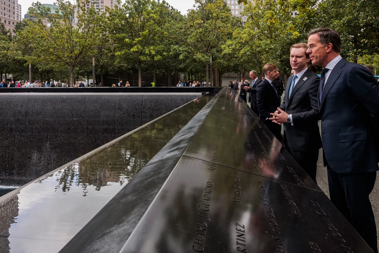 NATO Secretary General Mark Rutte visits the 9/11 memorial in New York