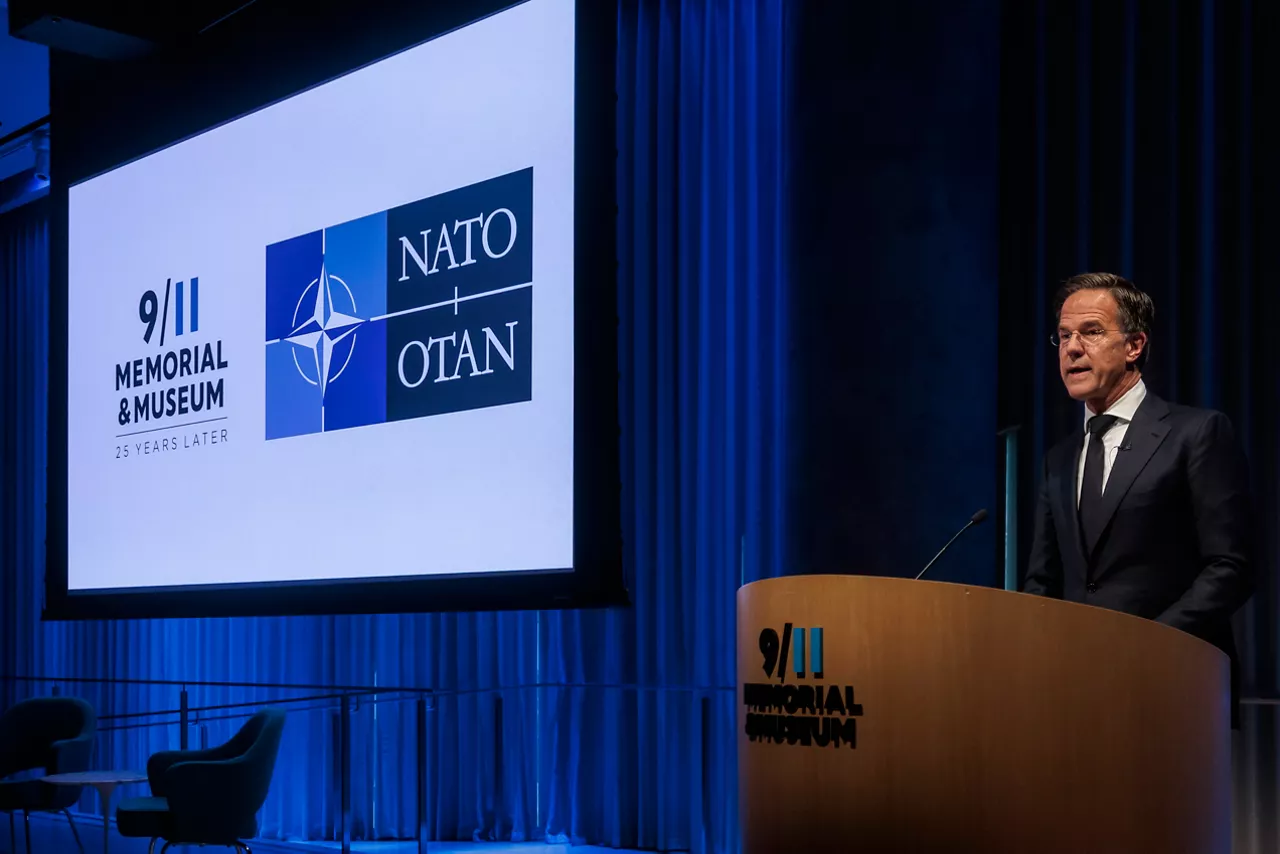 NATO Secretary General Mark Rutte gives a speech at the Memorial Event commemorating the 25th anniversary of the 9/11 attacks