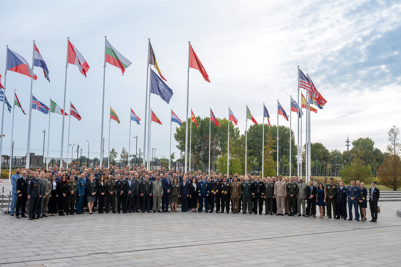 Group Photo - NATO Defence College visits HQ, 28 September 2026.