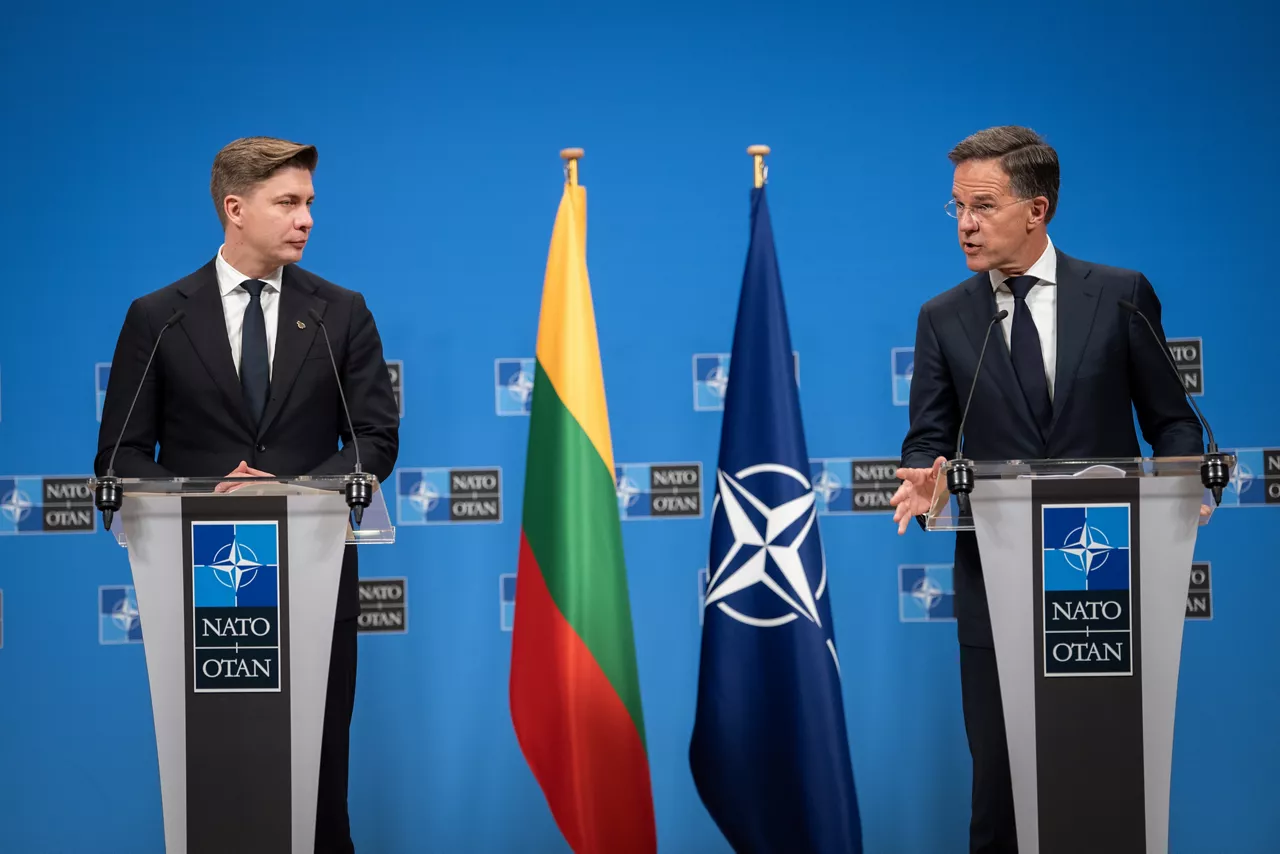 Joint press conference with NATO Secretary General Mark Rutte with the Prime Minister of Lithuania Mindaugas Sinkevičius
