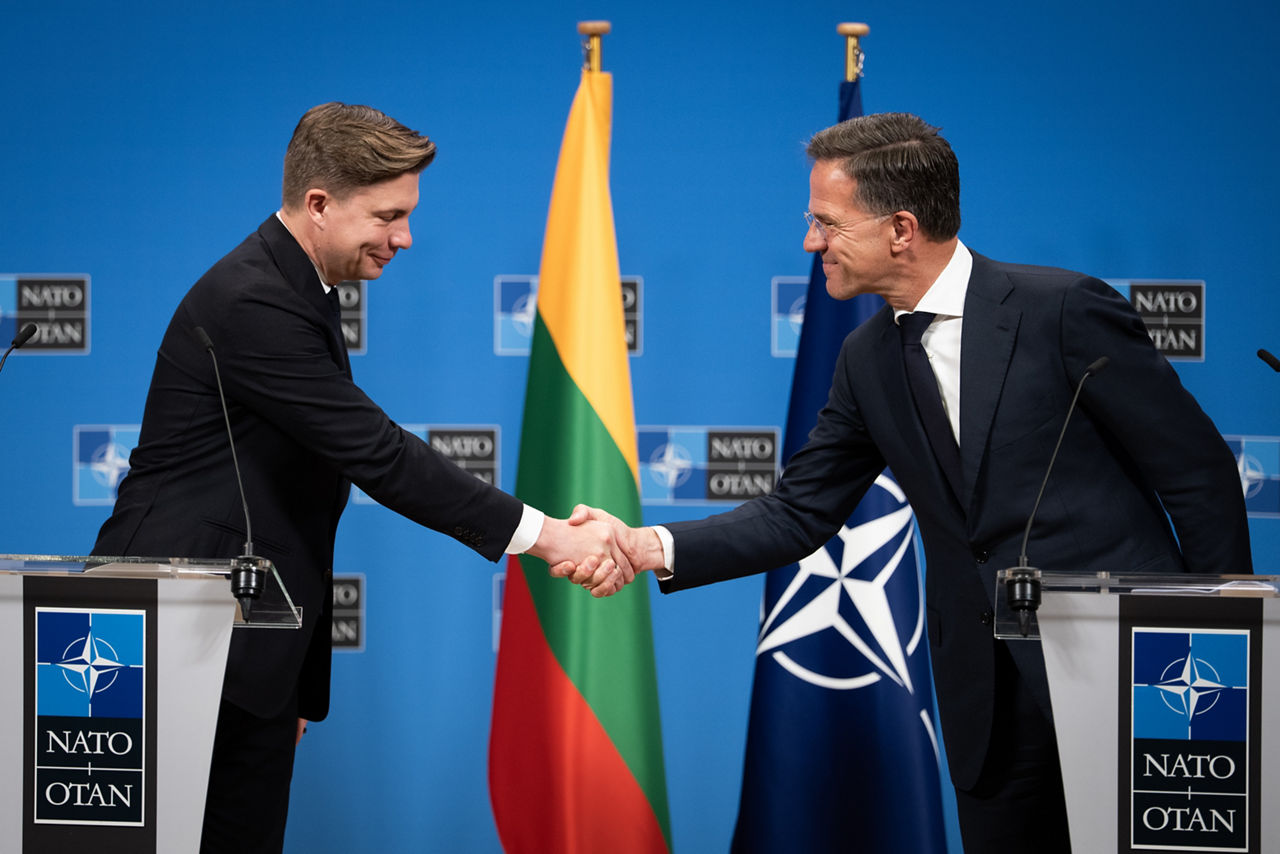 NATO Secretary General meets with the Prime Minister of Lithuania