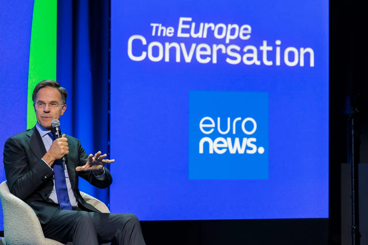 NATO Secretary General Mark Rutte participates in the Euronews Defence & Space Summit 2026