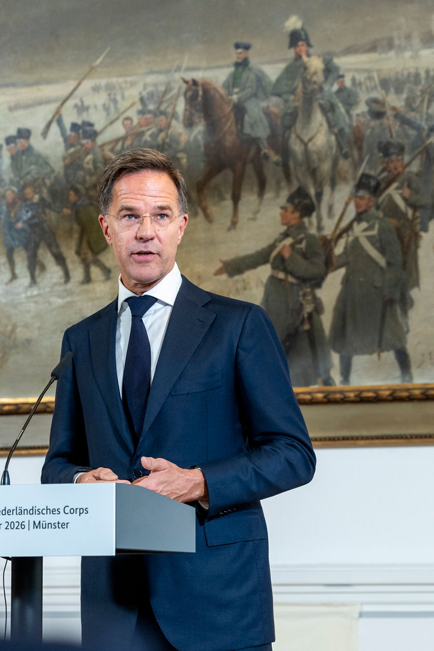 Joint press conference by NATO Secretary General Mark Rutte, the Federal Chancellor of Germany, Friedrich Merz and the Prime Minister of the Netherlands, Rob Jetten