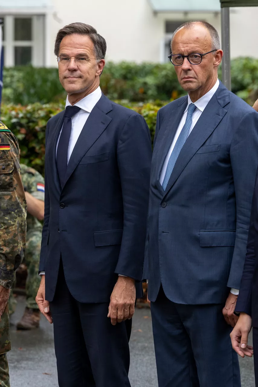NATO Secretary General Mark Rutte with the Federal Chancellor of Germany, Friedrich Merz