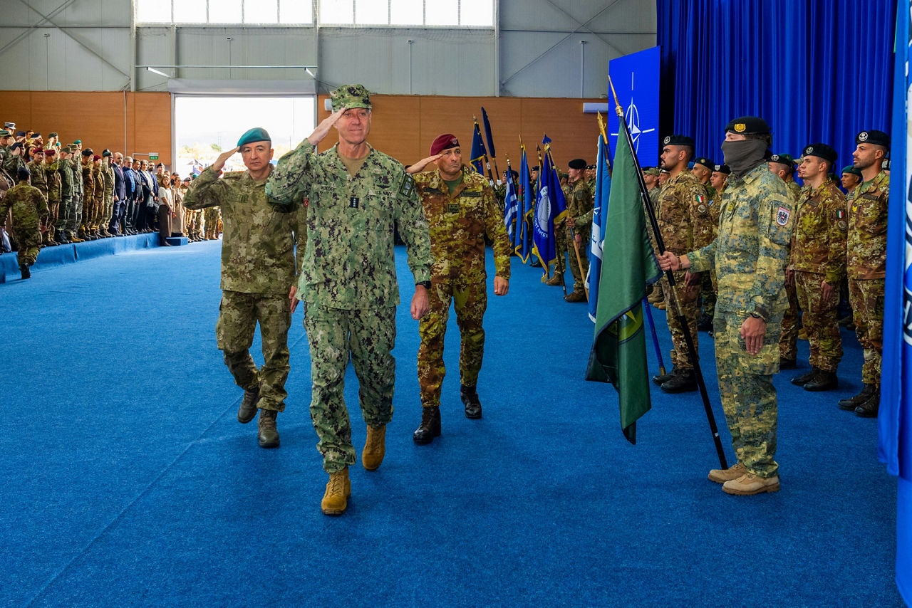 On 14 October 2026, Major General Roberto Vergori, from Italy, took the helm of the NATO-led KFOR mission, at a change of command ceremony held at KFOR Headquarters, in Pristina. He succeeds Major General Özkan Ulutaş, from Türkiye.