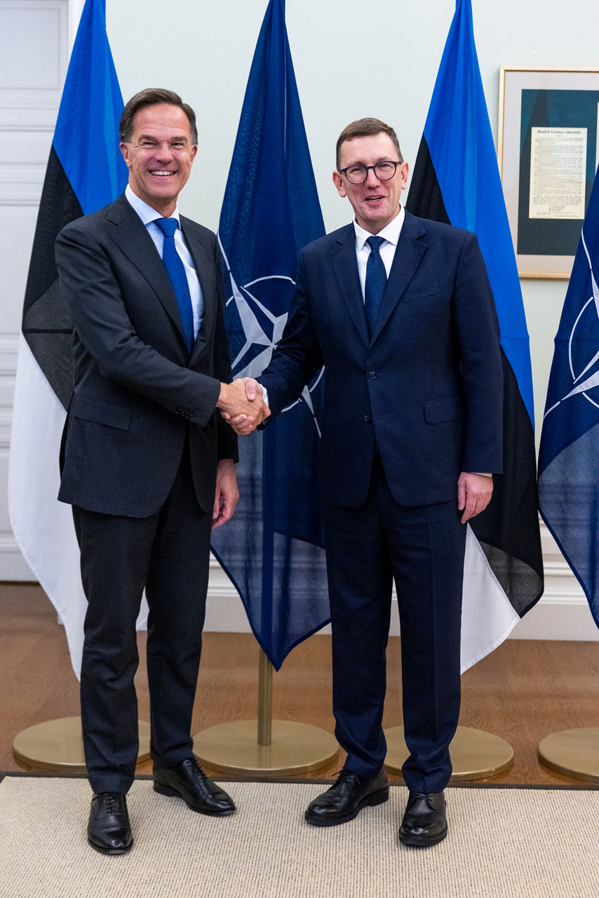 NATO Secretary General Mark Rutte meets with the Prime Minister of Estonia, Kristen Michal