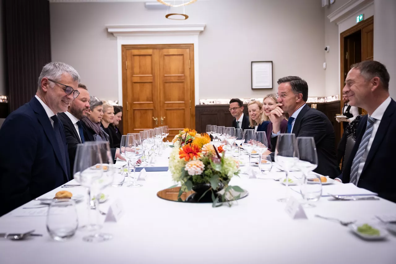 NATO Secretary General Mark Rutte meets with the Minister of Foreign Affairs of Estonia, Margus Tsahkna