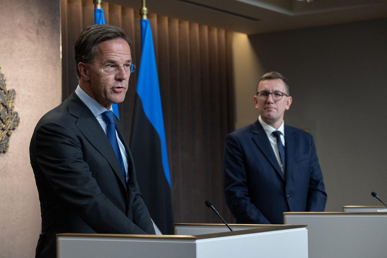 Press conference with the NATO Secretary General Mark Rutte and the Prime Minister of Estonia, Kristen Michal