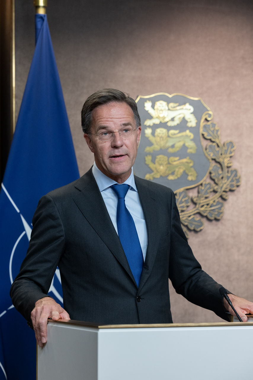 Press conference with the NATO Secretary General Mark Rutte and the Prime Minister of Estonia, Kristen Michal