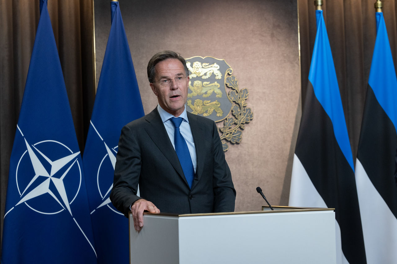 Press conference with the NATO Secretary General Mark Rutte and the Prime Minister of Estonia, Kristen Michal