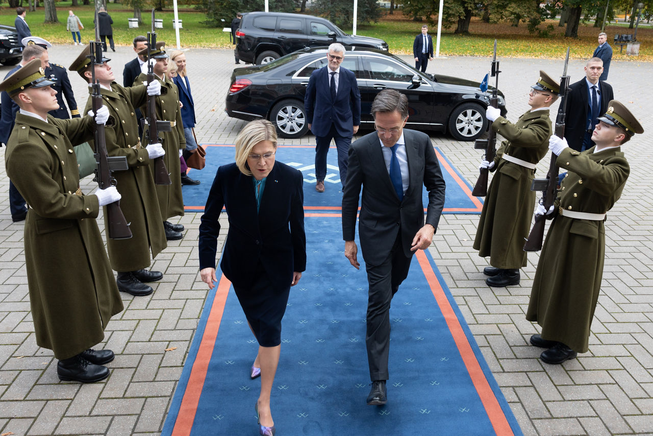 NATO Secretary General Mark Rutte meets with the President of Estonia, Ülle Madise
