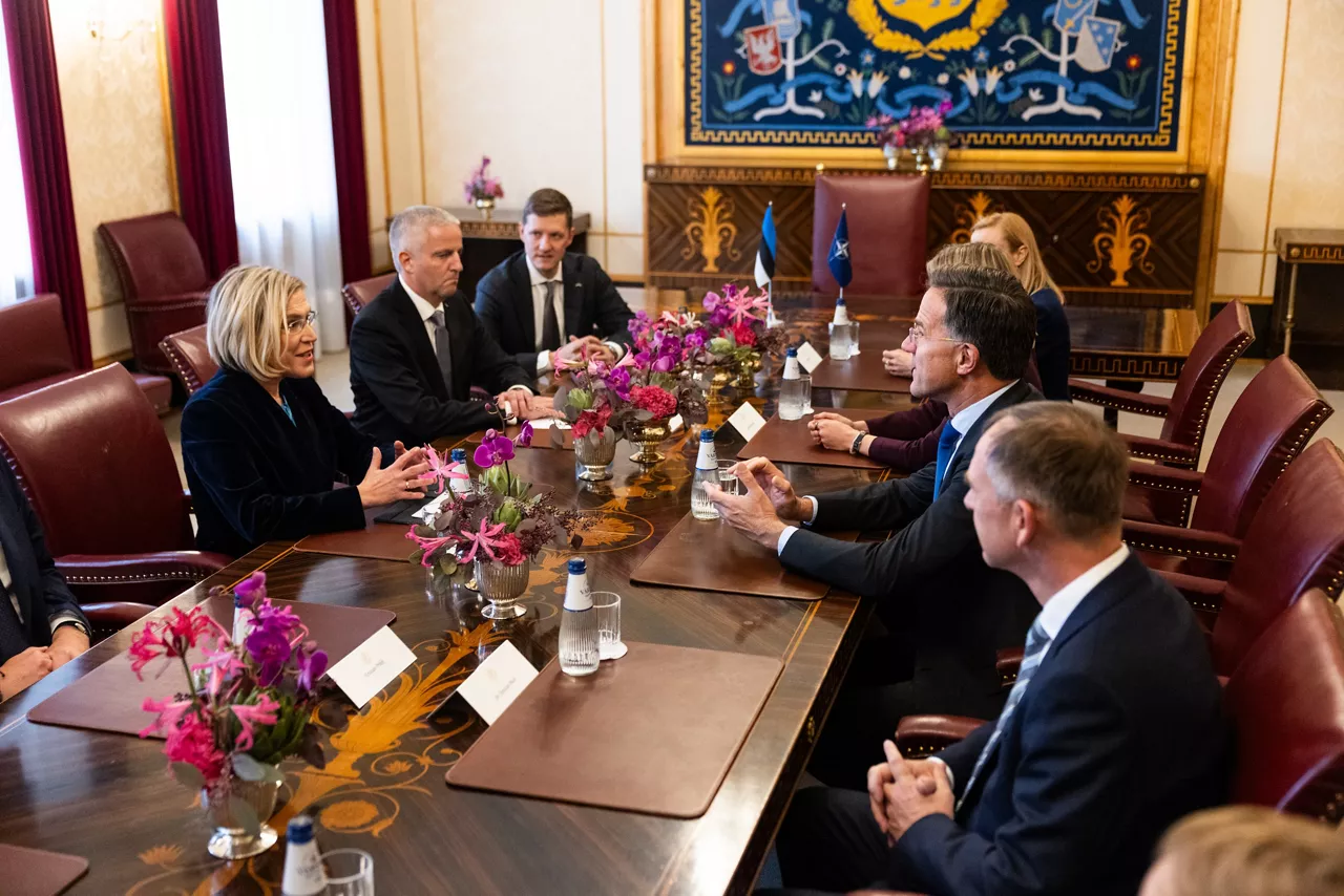 NATO Secretary General Mark Rutte meets with the President of Estonia, Ülle Madise