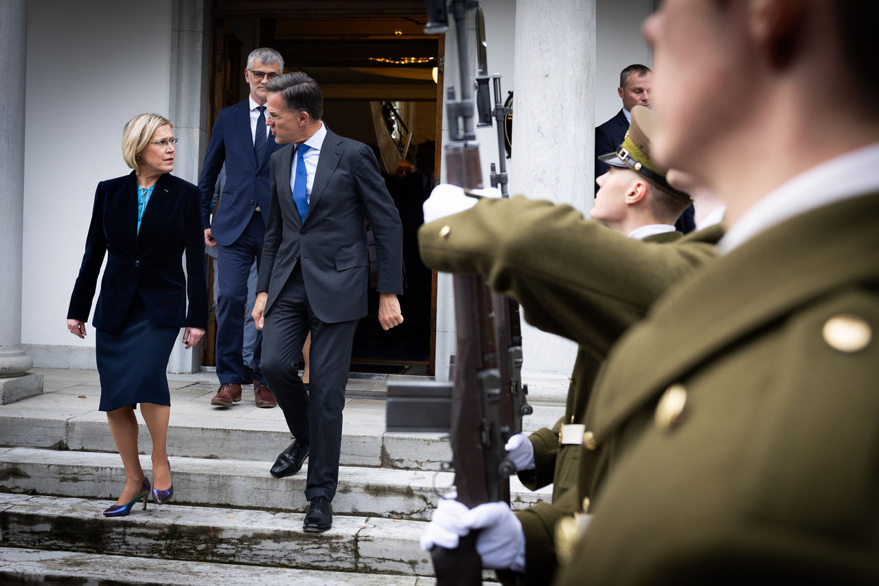 NATO Secretary General Mark Rutte meets with the President of Estonia, Ülle Madise