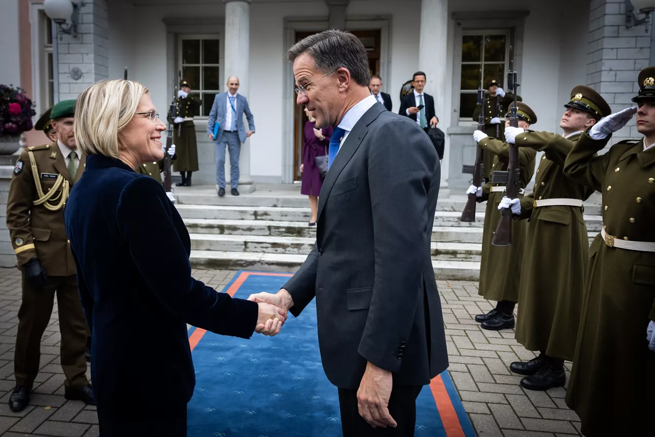 NATO Secretary General Mark Rutte meets with the President of Estonia, Ülle Madise